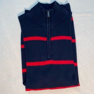 Navy Blue/Red Sweater